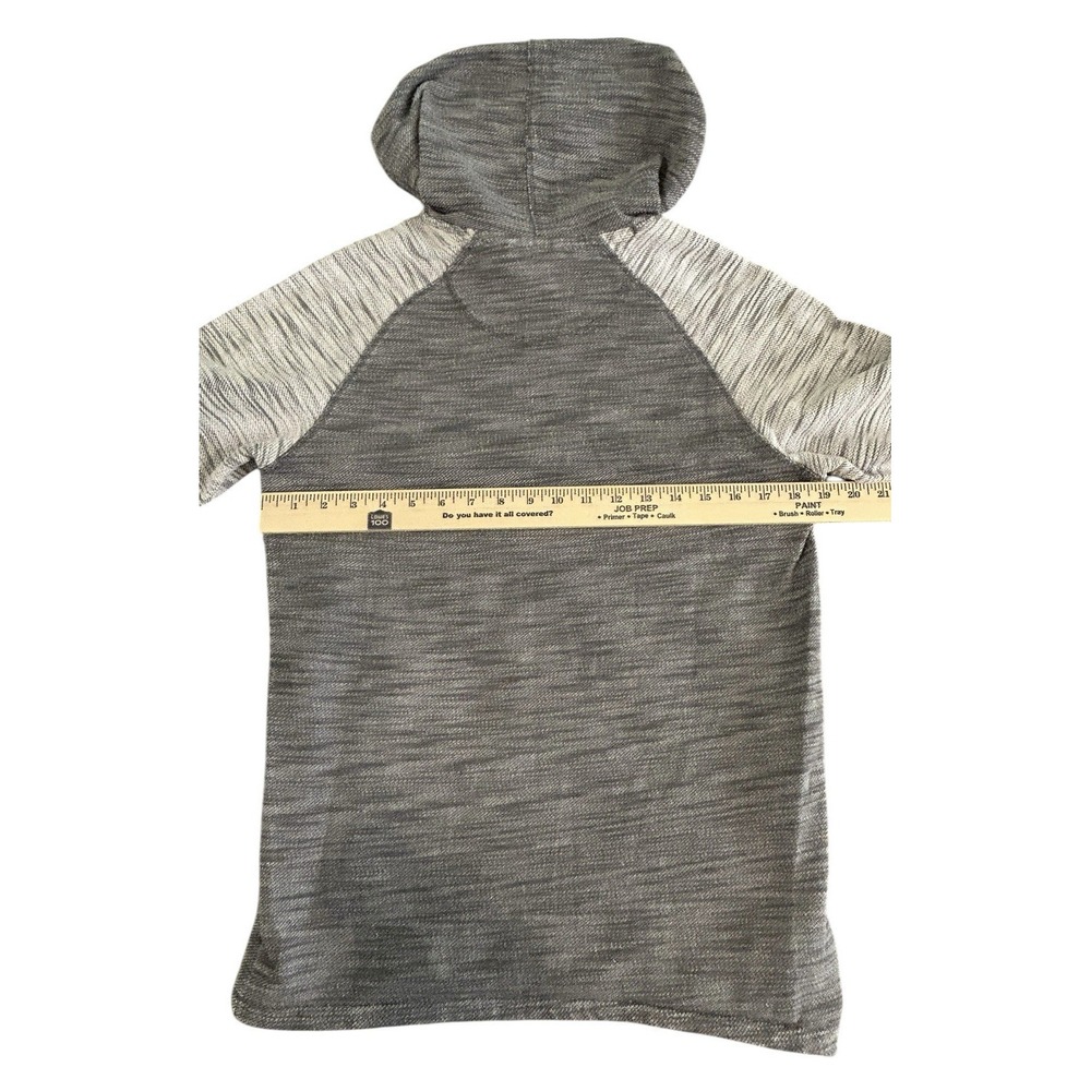 Free Planet L/S Medium Weight Pullover Kangaroo Pocket Hoodie Womens Size M Gray - Picture 10 of 11